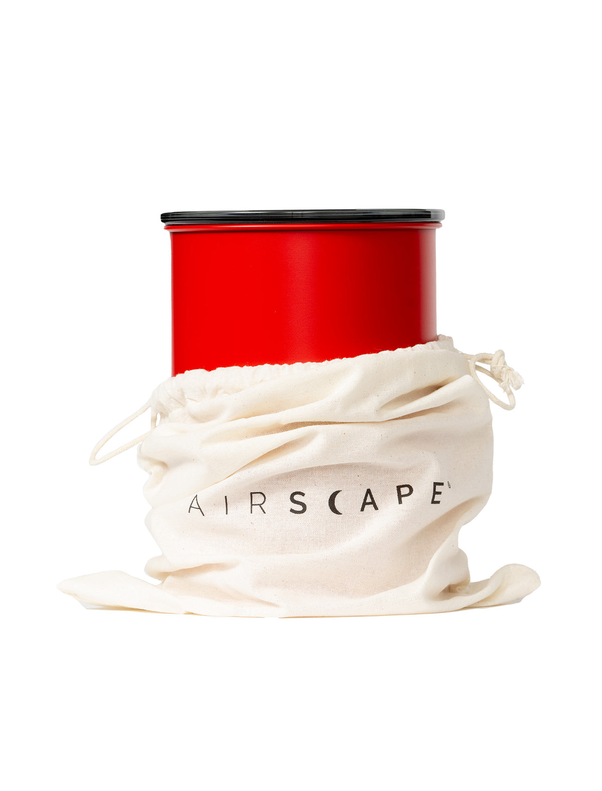 Airscape Edelstahl Aromabehälter 500g rot matt