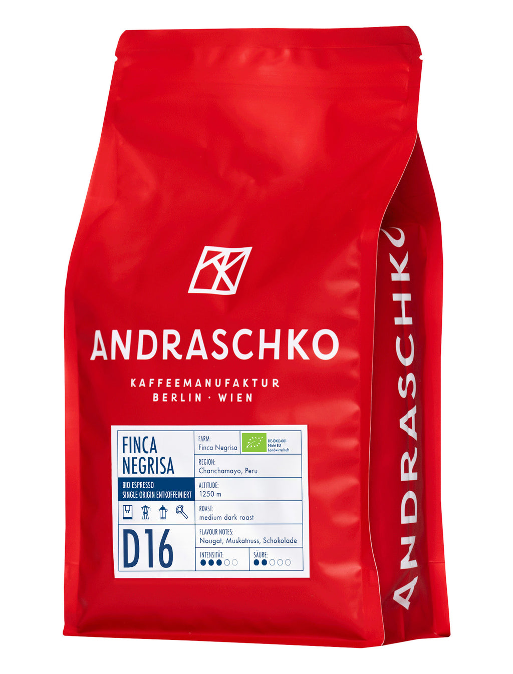 Peru Finca Negrisa Organic Single Origin Decaffeinated Espresso - DE-ÖKO-001