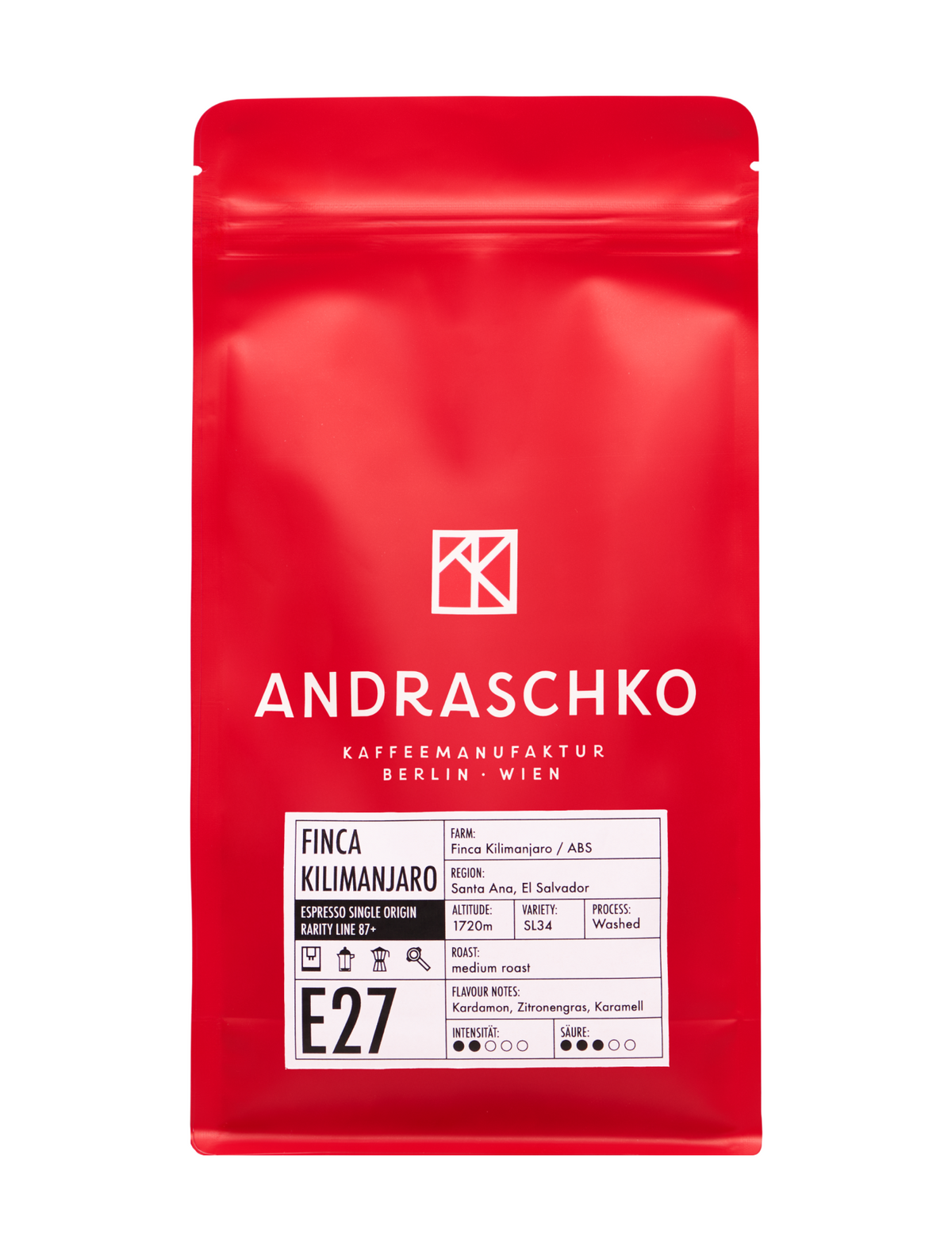 Kilimanjaro Single Origin Espresso Rarity Line 87+ 250g