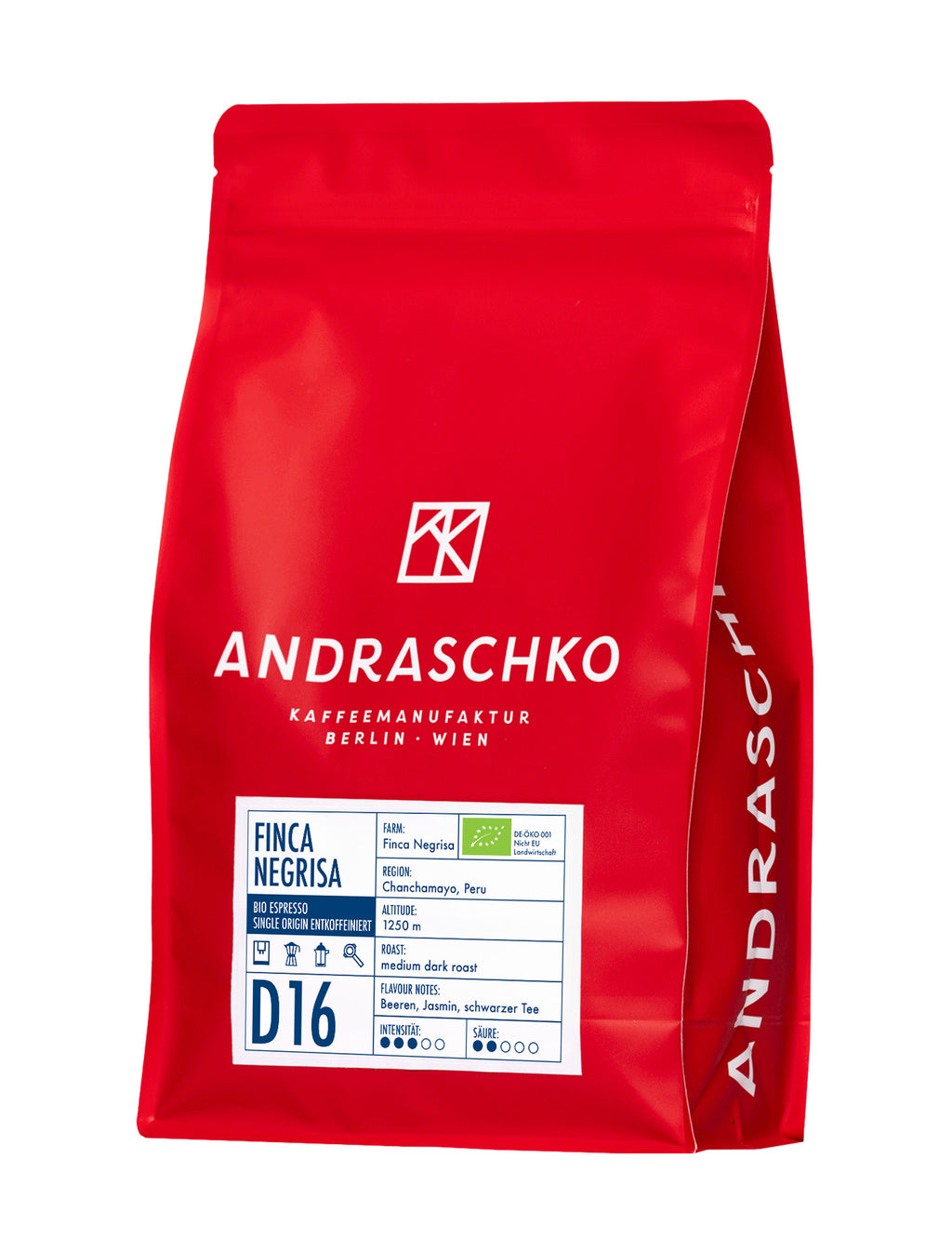 Peru Finca Negrisa Organic Single Origin Decaffeinated Espresso - DE-ÖKO-001